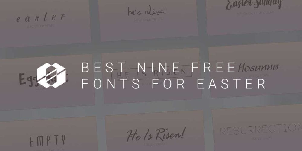 Best free fonts for easter - header graphic