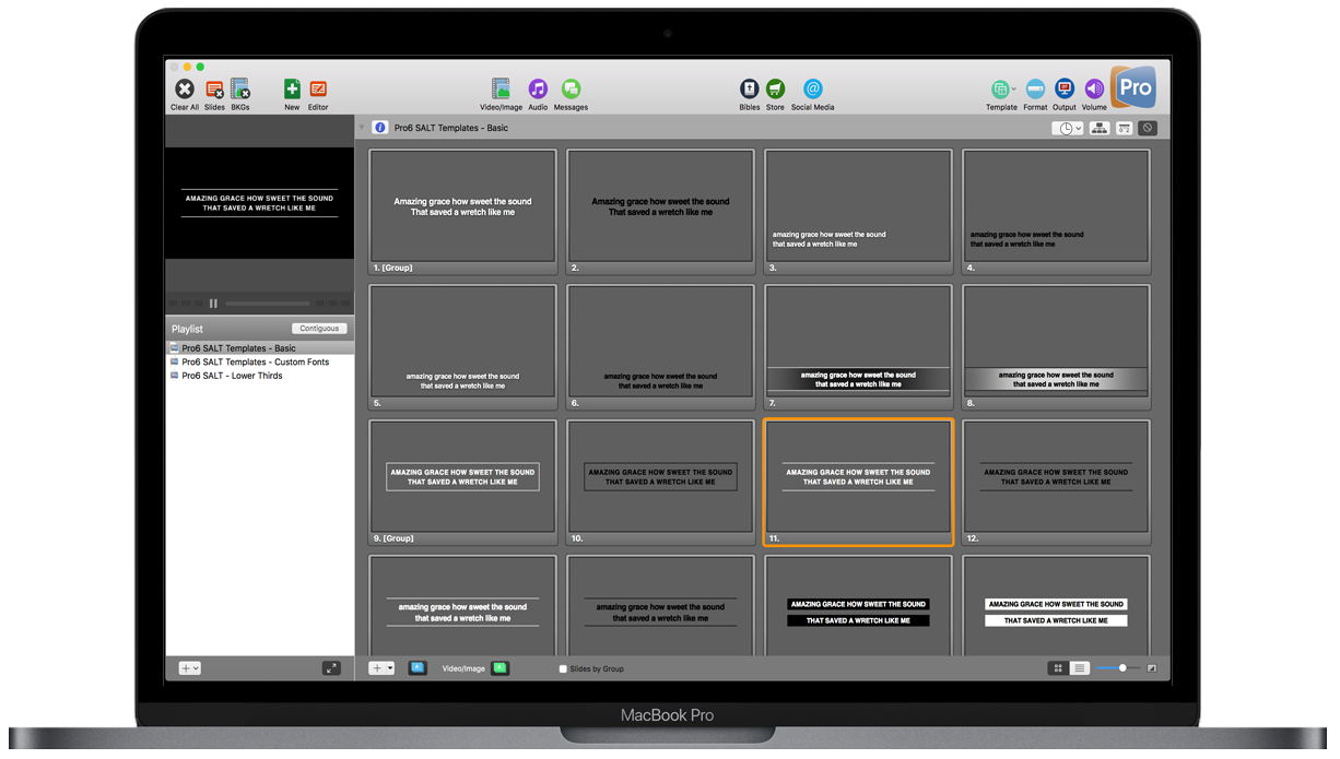 Mac & PC Free ProPresenter Templates