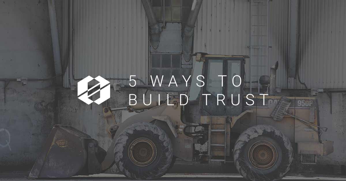 build trust 5 ways