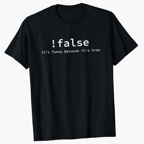 false shirt for programmers - Christmas ideas from SALT Community